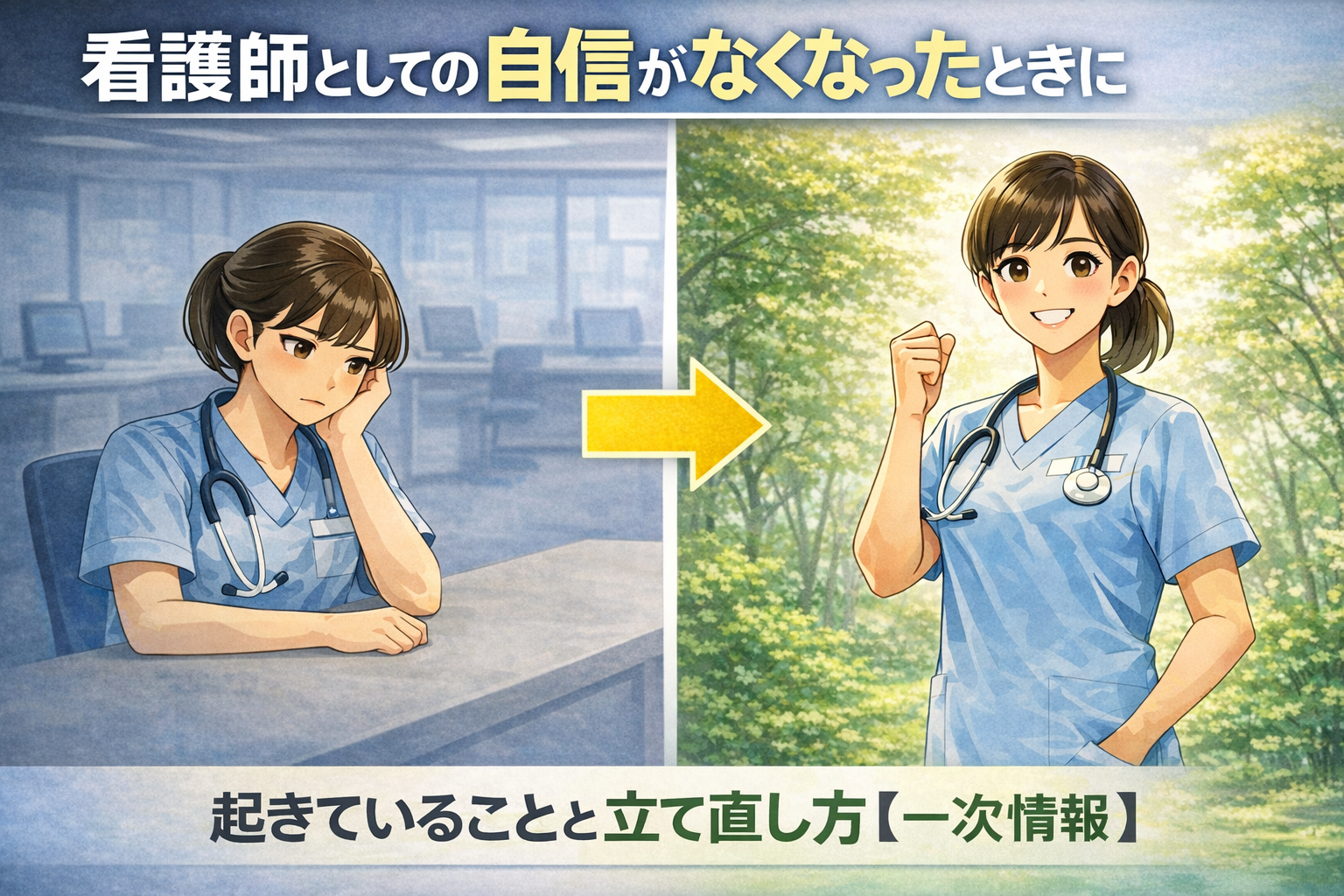 看護師としての自信がなくなったときに起きていることと立て直し方【一次情報】