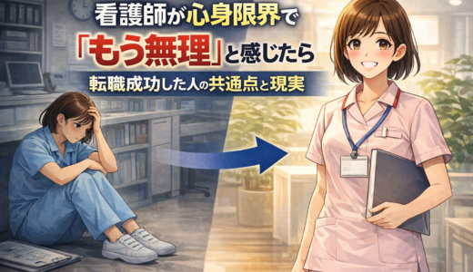 看護師が心身限界で「もう無理」と感じたら｜転職成功した人の共通点と現実【2026】