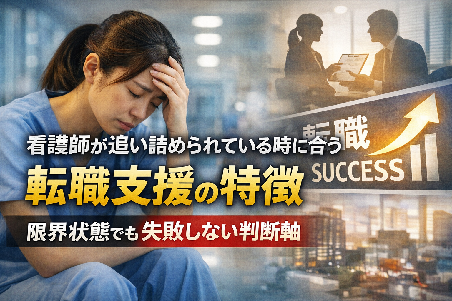 看護師が追い詰められている時に合う転職支援の特徴|限界状態でも失敗しない判断軸
