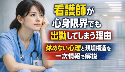 看護師が心身限界でも出勤してしまう理由｜休めない心理と現場構造を一次情報で解説