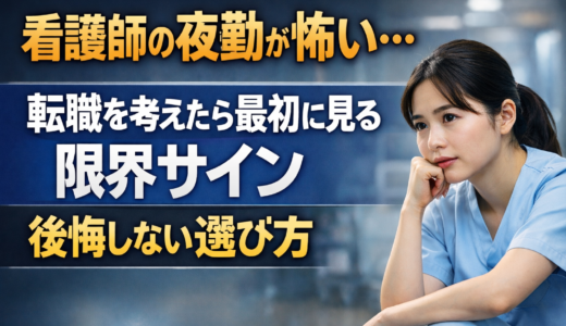 看護師の夜勤が怖い…転職を考えたら最初に見る限界サインと後悔しない選び方