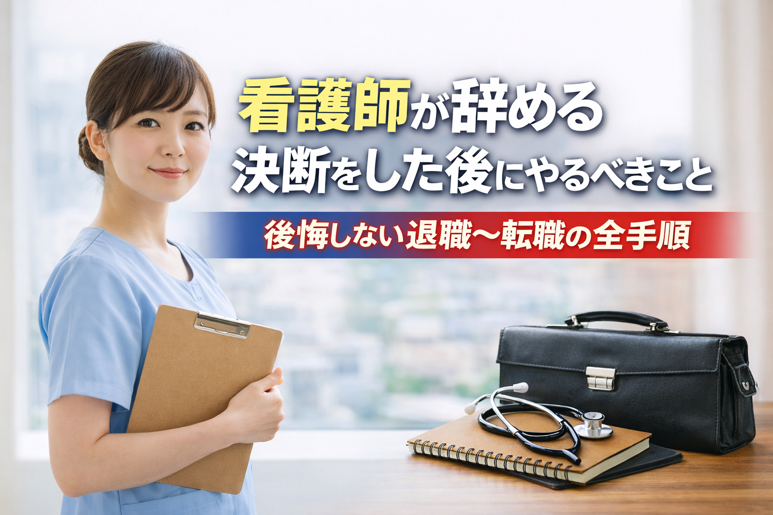 看護師が辞める決断をした後にやるべきこと|後悔しない退職〜転職の全手順