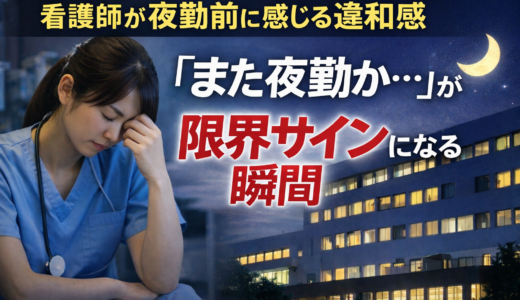 看護師が夜勤前に感じる違和感｜「また夜勤か…」が限界サインになる瞬間