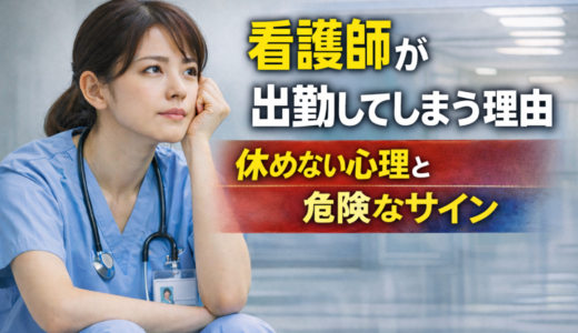 看護師 限界でも出勤してしまう理由｜休めない心理と危険なサイン【2026】