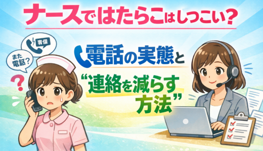 ナースではたらこはしつこい？電話の実態と“連絡を減らす方法”【2026】