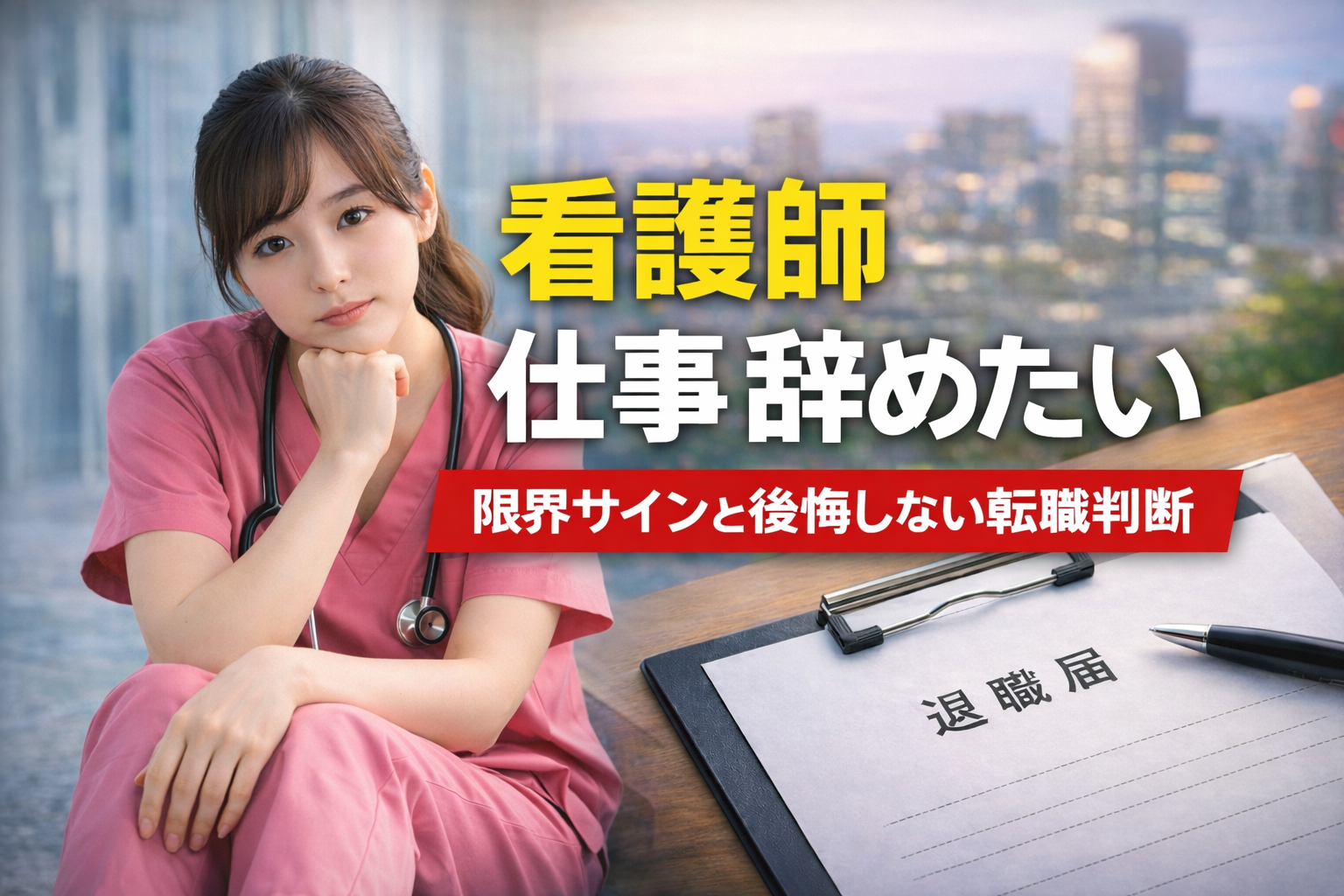 看護師 仕事 辞めたい｜限界サインと後悔しない転職判断